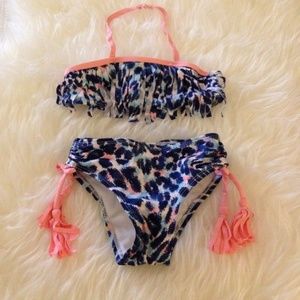 Jantzen 2 piece fringe swim set